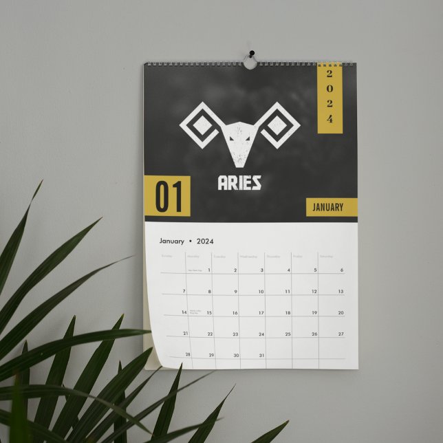 Vedic Zodiac Calendar-Geometric Rashi Art Kalender (Skapare uppladdad)