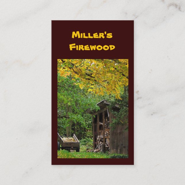 Vedträ Visitkort (Framsida)