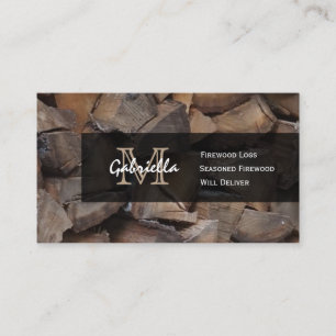 VedträMonogramvisitkortar Visitkort