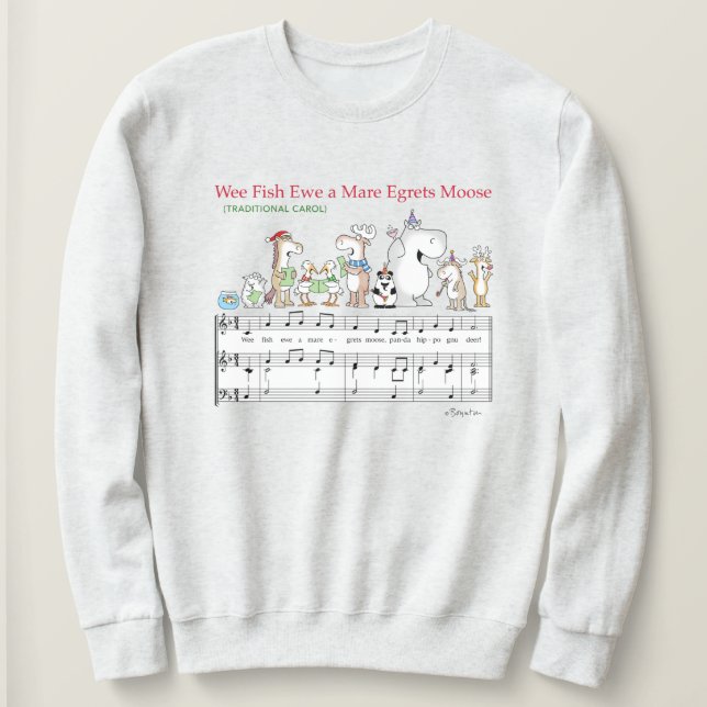 VEE FISK DU EN STO Mare EGRETS ÄLG Sandra Boynton  T Shirt (Design framsida)