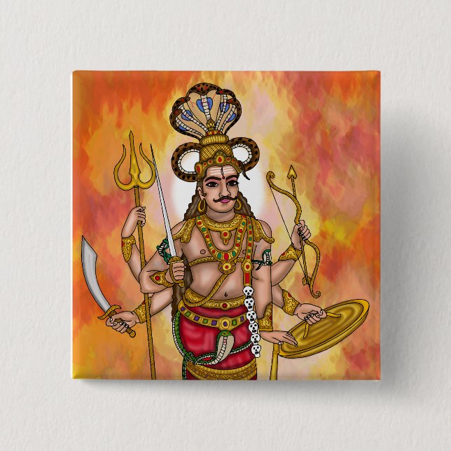 Veerabhadra-knappar Knapp (Framsida)