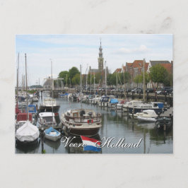 Veere old Harbor Zeeland Holland Postcard Vykort