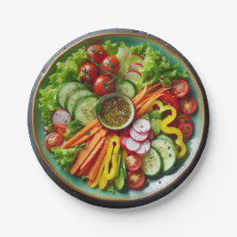 Veg Salad Papper Plate