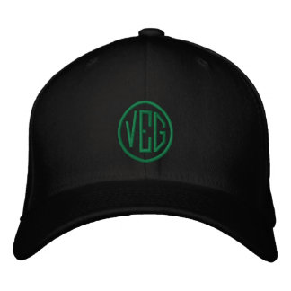 Veg - Vegetarian Emboried Hat Broderad Keps