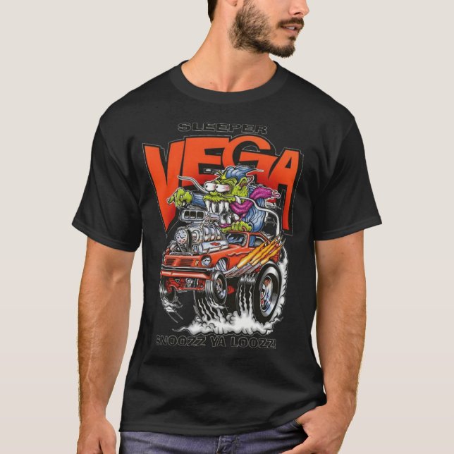 Vega chevy funky design friends t shirt (Framsida)