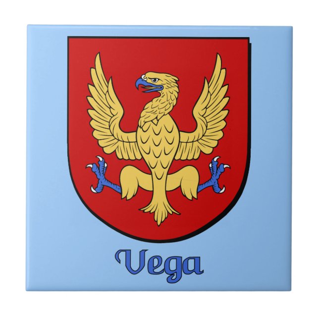 Vega Family Shield DecorativeTile Kakelplatta (Framsidan)