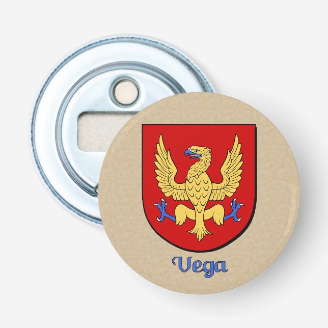 Vega Historical Arm Shield Flasköppnare (Framsidan)