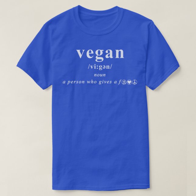 VEGAN A PERSON WHO GE A T SHIRT (Design framsida)