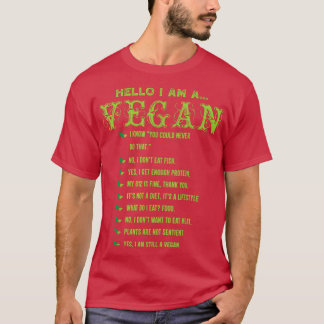 Vegan Activism Funny Pro Vegan Checklist T Shirt