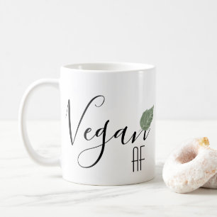 Vegan AF Funny Sayed Löv Kaffemugg