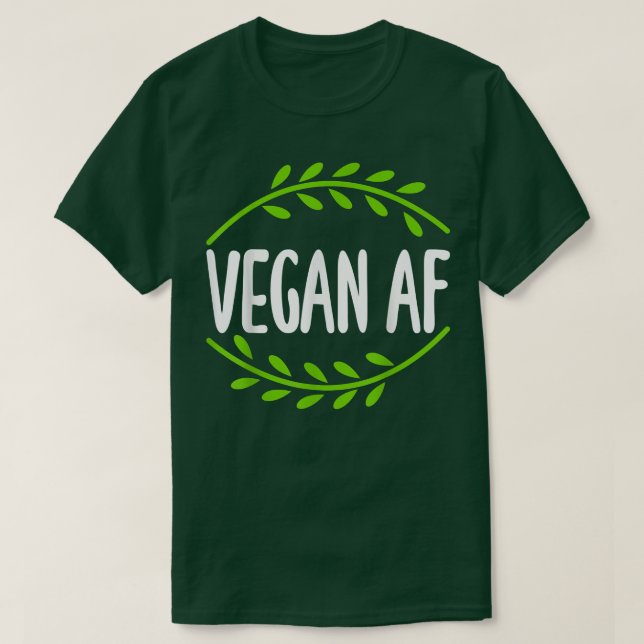Vegan Af Sweary Funny Graphic Design for Vegetaria T Shirt (Design framsida)