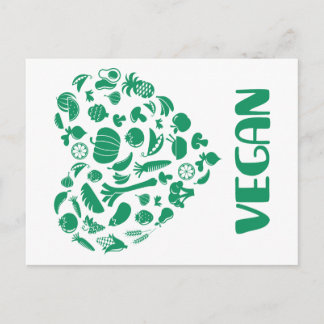 Vegan Älskare Vykort