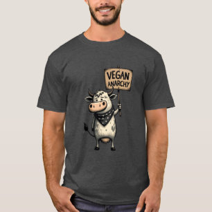 Vegan Anarki – Rebellkossa Protest T Shirt