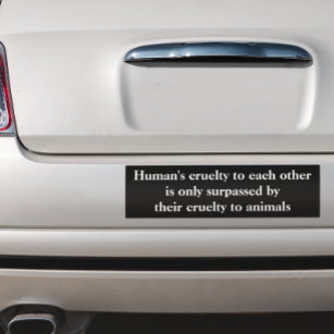 Vegan Animal Högers Cruelty Bildekal