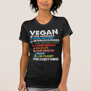 Vegan Animal Högers Protect Earth Health Planet T Shirt