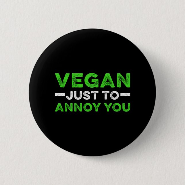 Vegan Animal Högers Vegetarian Liberation Bio Gift Knapp (Framsida)