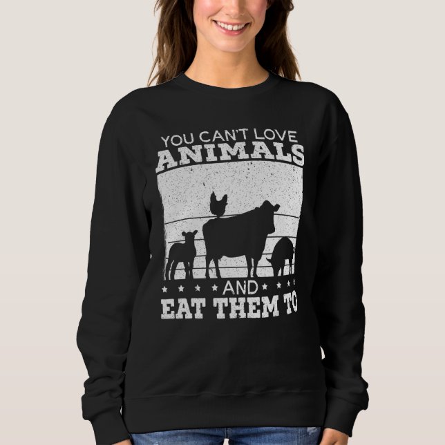 Vegan Animal Rights Veganism Vegetarian T Shirt (Framsida)