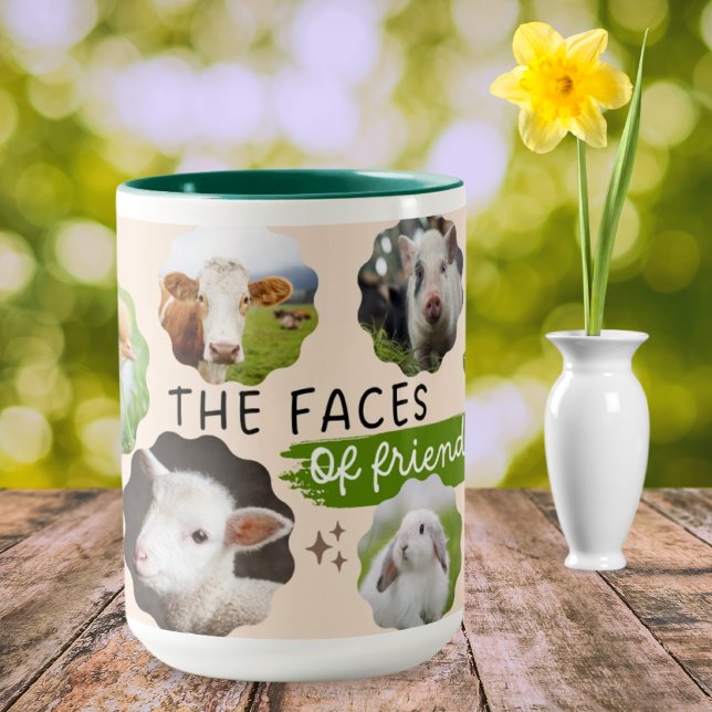 Vegan Ansikte of Friends Coffee Mugg (Skapare uppladdad)