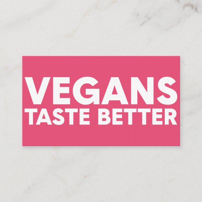 Vegan Appeal Visitkort (Framsida)