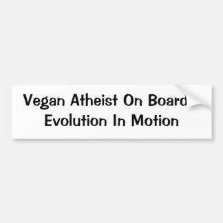 Vegan-/ateistevolution Bildekal
