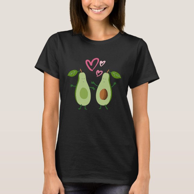 Vegan Avocado You Are My Better Half Valentine's D T Shirt (Framsida)