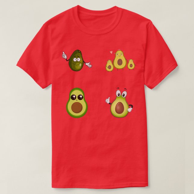 Vegan avocadoholics veg t shirt (Design framsida)