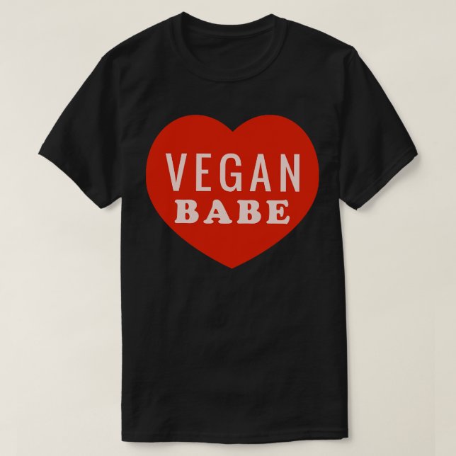 Vegan Babe T Shirt (Design framsida)