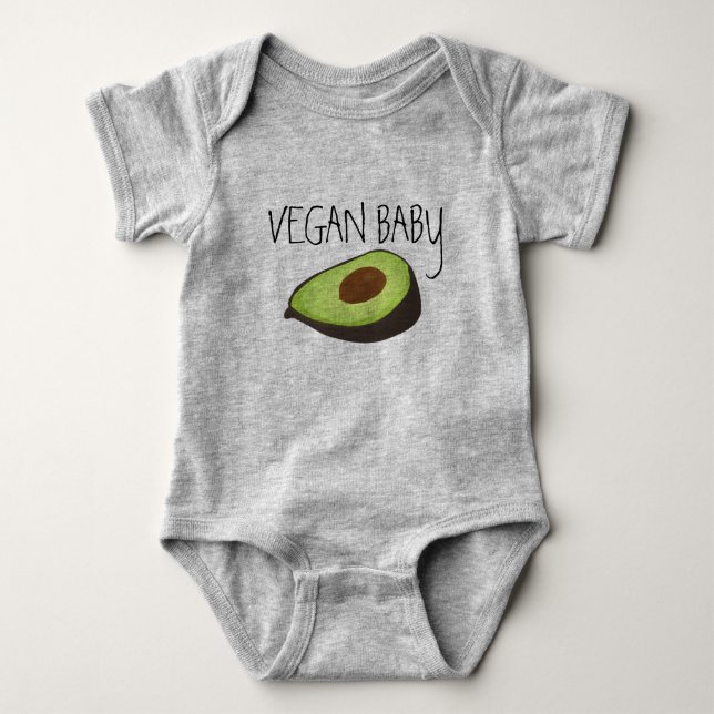 Vegan Baby One-biet T-shirt (Framsida)