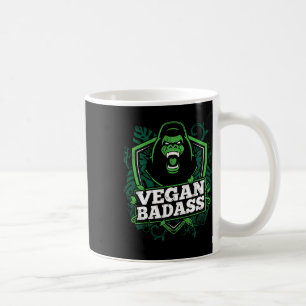 Vegan Bad Fitness Gorilla Bodybuilding Beast Kaffemugg