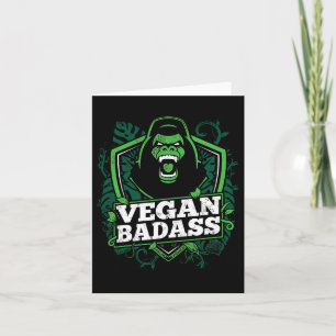 Vegan Bad Fitness Gorilla Bodybuilding Beast Kort
