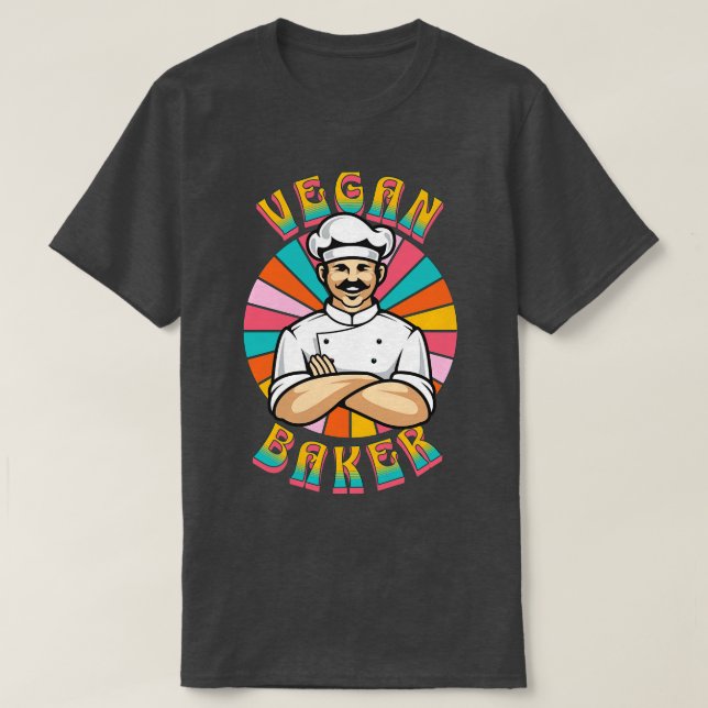 Vegan baker vegan 2 t shirt (Design framsida)