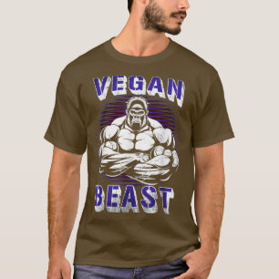 Vegan Beast Gym Vegetarian Gifts Vegetarianism Veg T Shirt