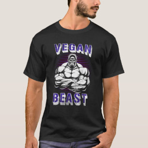 Vegan Beast Gym Vegetarian Vegetarianism Veganism T Shirt