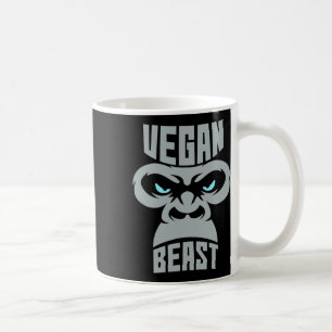 Vegan Beast Workout Muscle Gorilla Gym Bodybuildin Kaffemugg