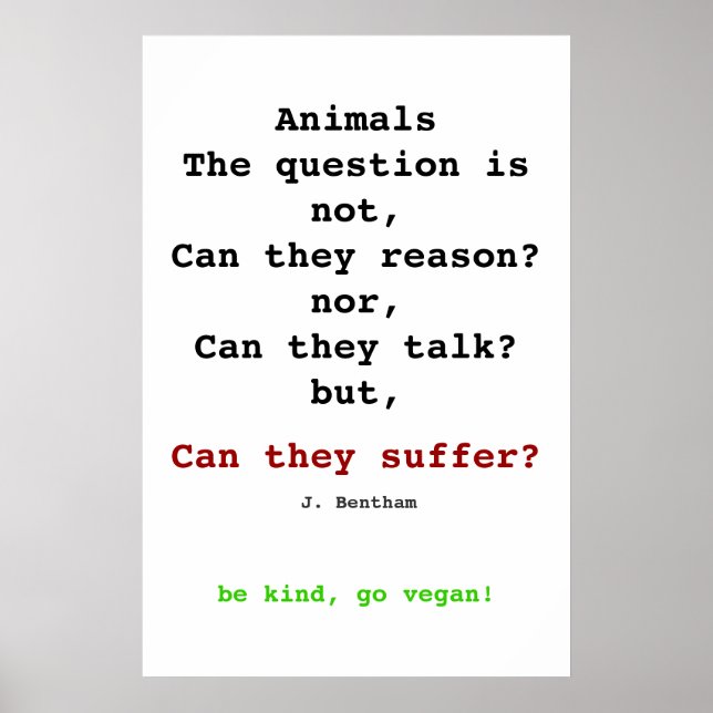 Vegan Bentham Poster (Framsidan)