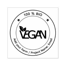Vegan Bio Ekologisk Miljövänlig, Hälsosamma produk Stämpel