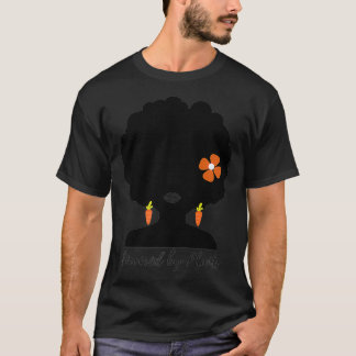 Vegan BlackAfrican American Woman Vegetarian Afro3 T Shirt