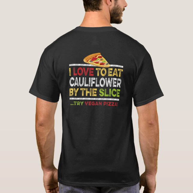 Vegan blomkålspizzabit Citat Glutenfri Hu T Shirt (Baksida)