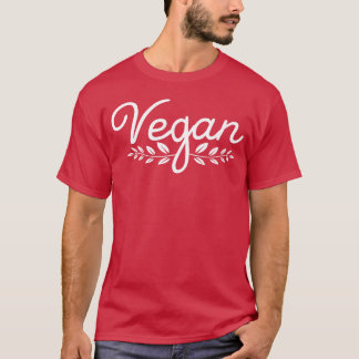 Vegan blommig vegan vegetarisk djur varor kvinnor t shirt