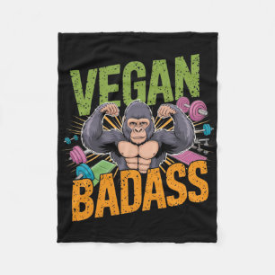 Vegan Bodybuilding der Weightlifter Gorilla Fleecefilt