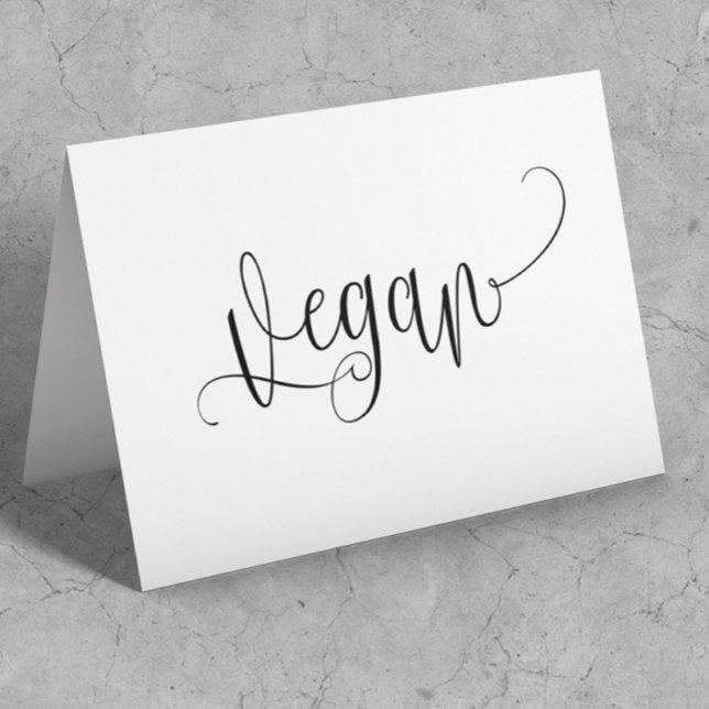 Vegan Bord Tält-kort OBS Kort (Skapare uppladdad)