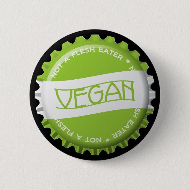Vegan Bottlecap Knapp (Framsida)