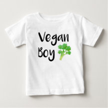 "Vegan Boy" broccoli baby-skjorta