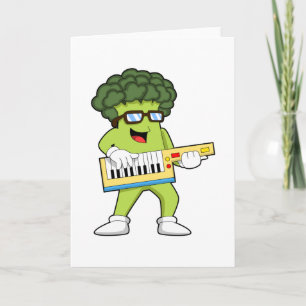Vegan Broccoli på Music med Guitar Kort