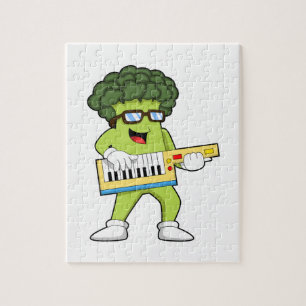 Vegan Broccoli på Music med Guitar Pussel