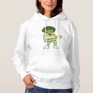 Vegan Broccoli på Music med Guitar T Shirt