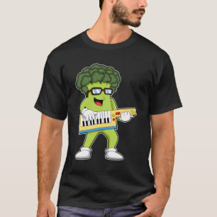 Vegan Broccoli på Music med Guitar T Shirt