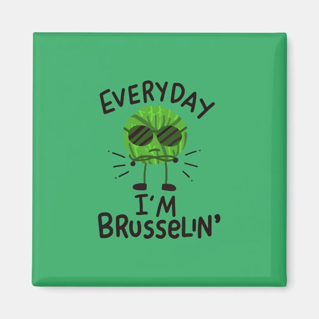 Vegan Brussels Sprouts Magnet (Framsidan)