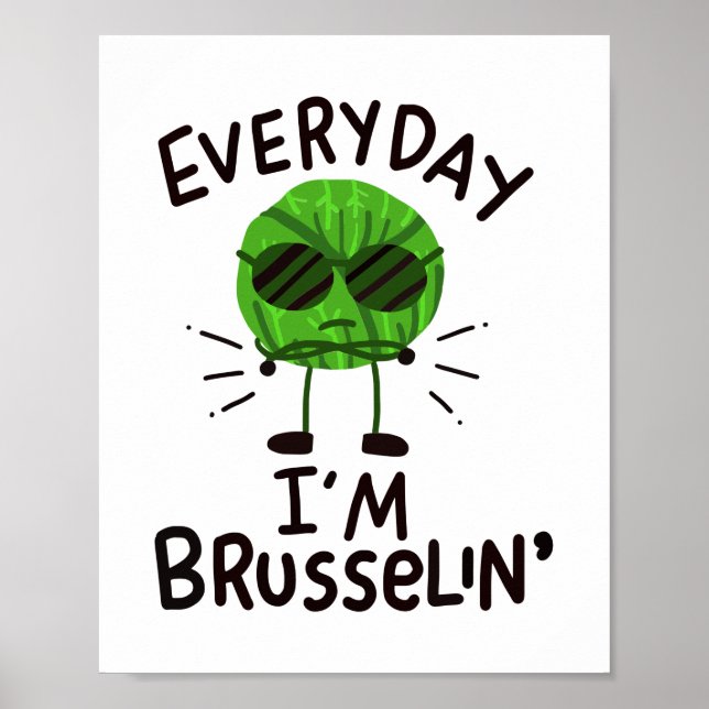 Vegan Brussels Sprouts Poster (Framsidan)