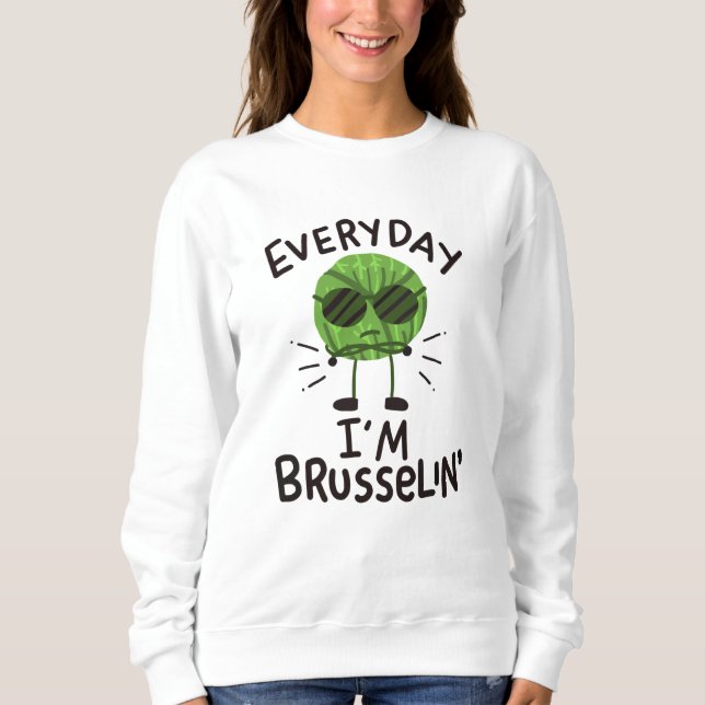 Vegan Brussels Sprouts T Shirt (Framsida)